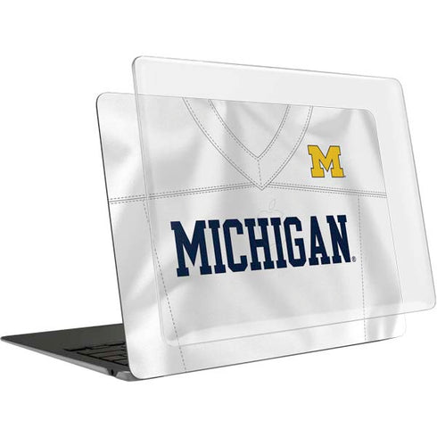 University of Michigan White Jersey MacBook Air 15in (2023-2025) Case plus Skin